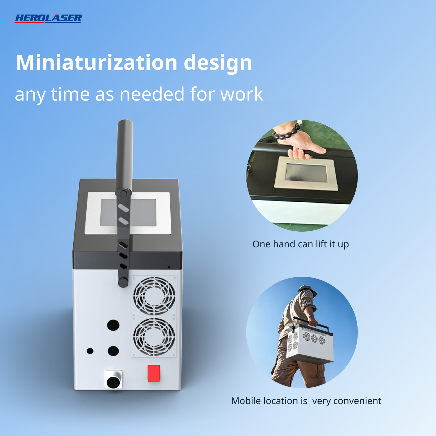 ML-QF-SS-SC-HW 200W Portable Laser Cleaning Machine