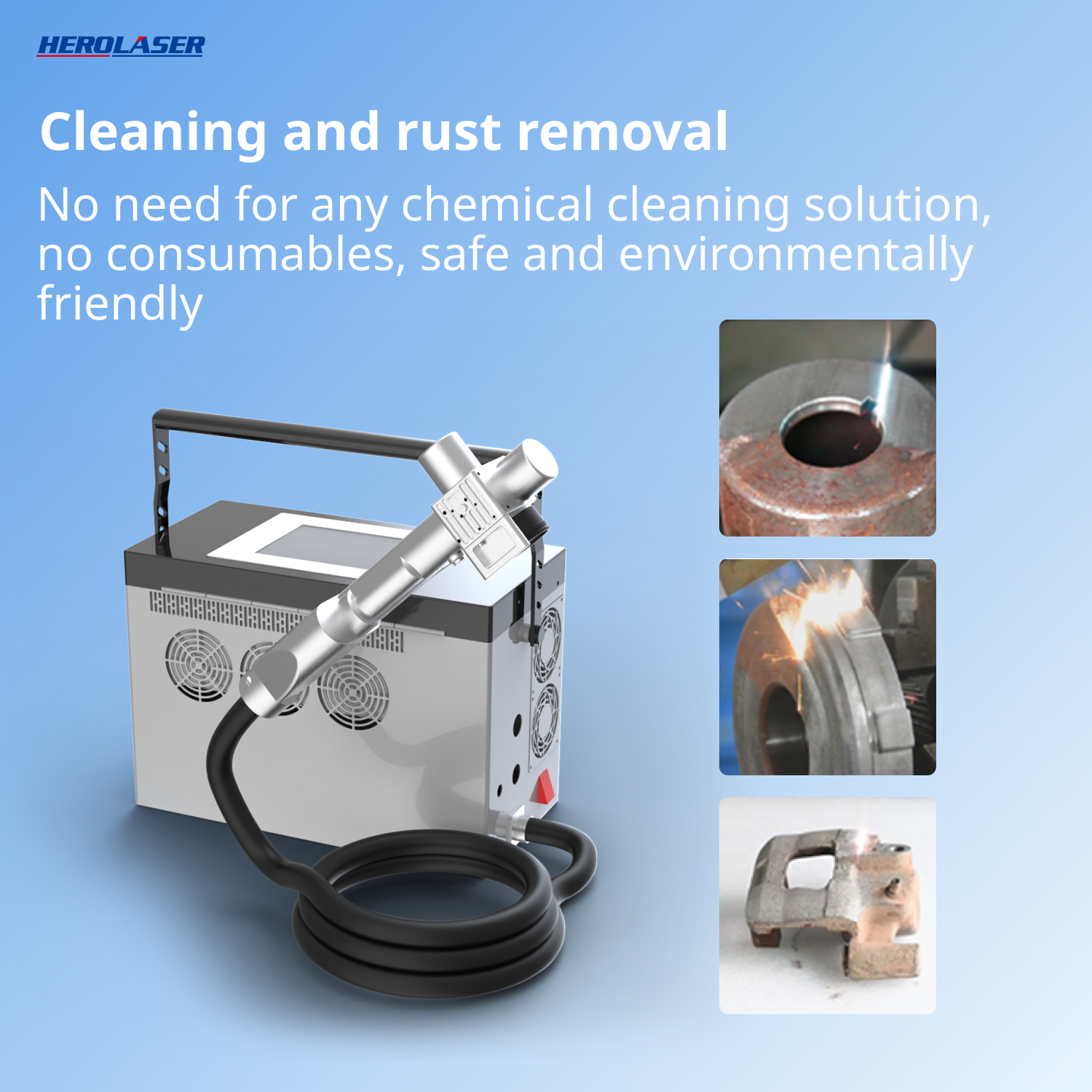 ML-QF-SS-SC-HW 200W Portable Laser Cleaning Machine