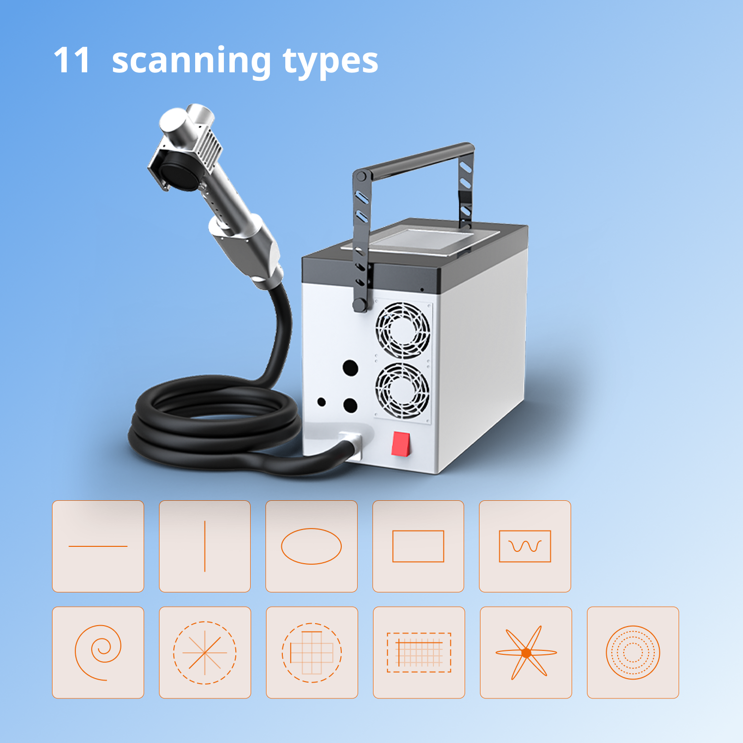 ML-QF-SS-SC-HW 200W Portable Laser Cleaning Machine