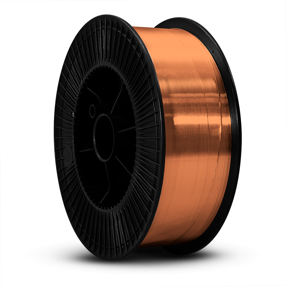 Herolaser Spool of copper wire on a black background